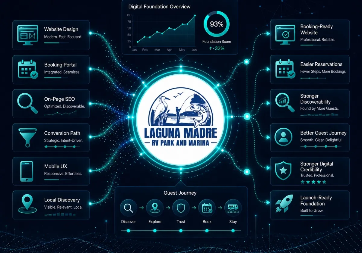 Laguna Madre RV Park & Marina website and SEO case study